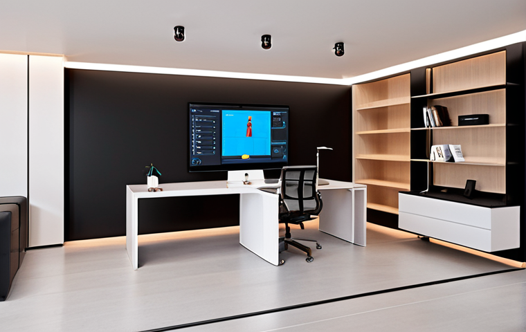 **Prompt 1: Intelligent & Personalized Living/Working Space**
    "A sleek, modern interior where technology is seamlessly integrated into daily life. Envision an open-plan space (can be a home or office) with dynamic, AI-controlled lighting adapting in real-time to natural light changes or occupant presence. Subtle indicators of smart systems, such as a minimalist control panel or discreet sensors, blend into the sophisticated design. The overall ambiance should convey comfort, efficiency, and personalization, with an emphasis on clean lines, high-quality finishes, and an inviting, human-centric atmosphere."